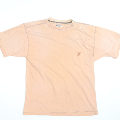 Watsons Heavies Men's Beige Vintage Cotton Crew Neck T-Shirt One Size