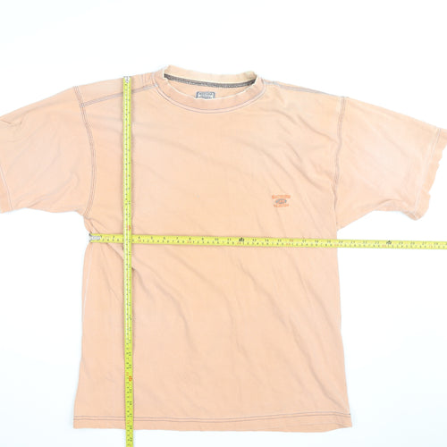 Watsons Heavies Men's Beige Vintage Cotton Crew Neck T-Shirt One Size