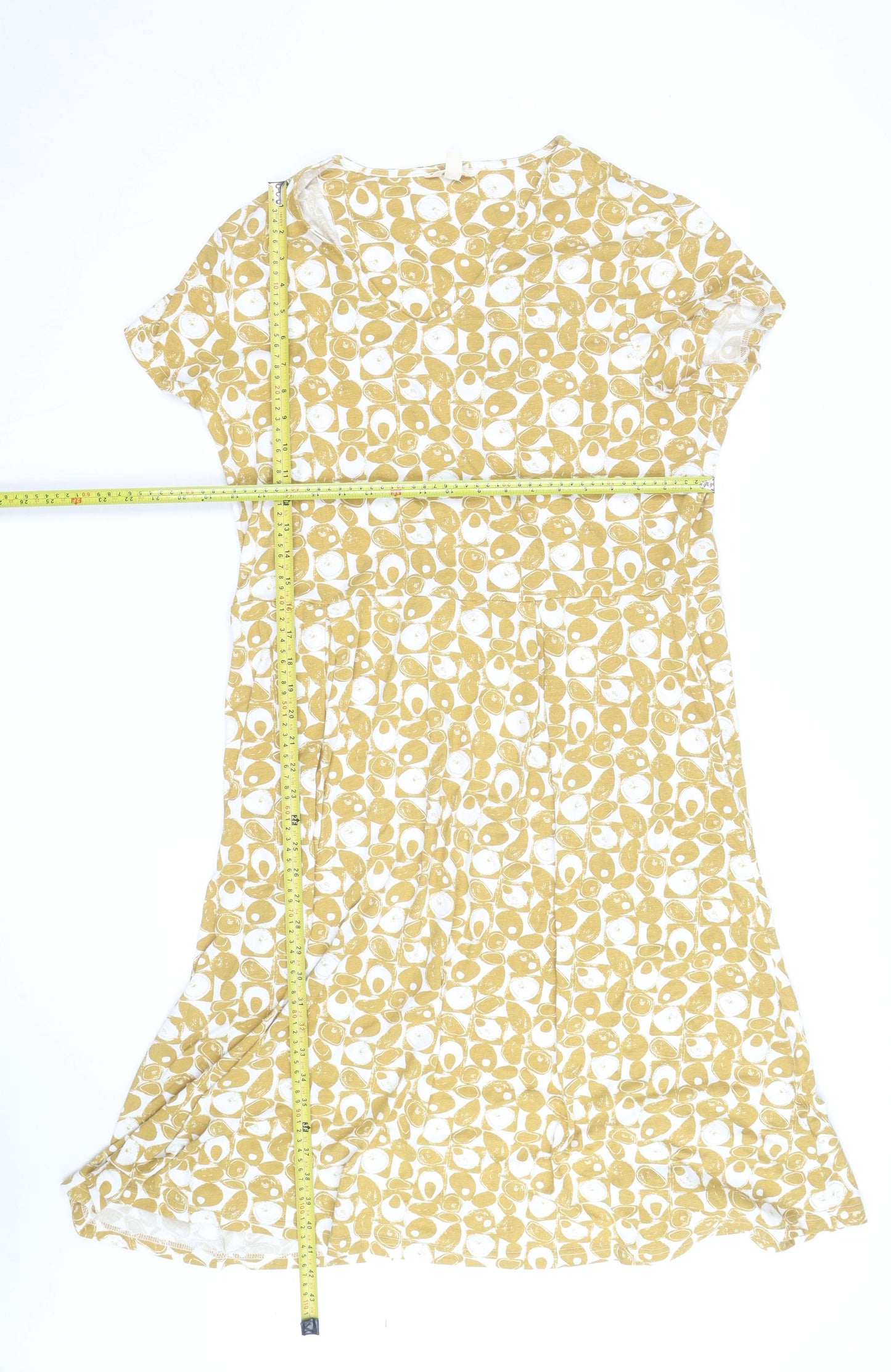 Seasalt Cornwall Women Yellow Cotton A-Line Dress Size 20