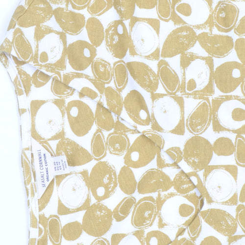Seasalt Cornwall Women Yellow Cotton A-Line Dress Size 20