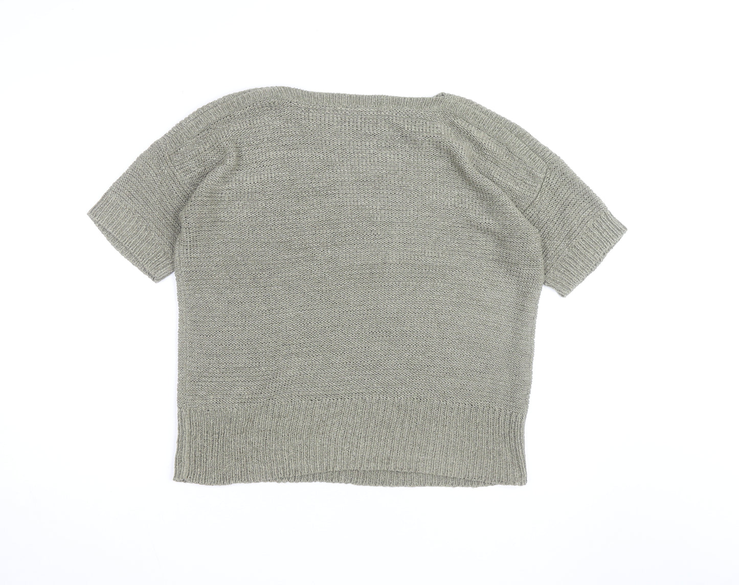 Wallis Women’s Grey Short Sleeve Knit Pullover Jumper M