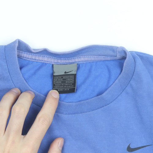 Nike Men's Blue Dri-FIT Short Sleeve Crew Neck T-Shirt XS