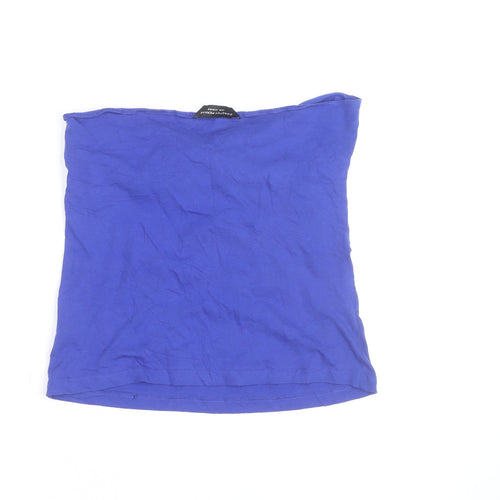 Dorothy Perkins Women's Blue Strapless Camisole Top Size 14