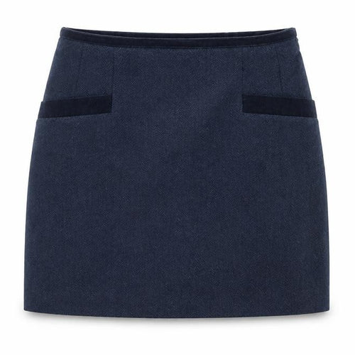 Joules Women’s Blue Tweed Wool Pencil Skirt Size 10
