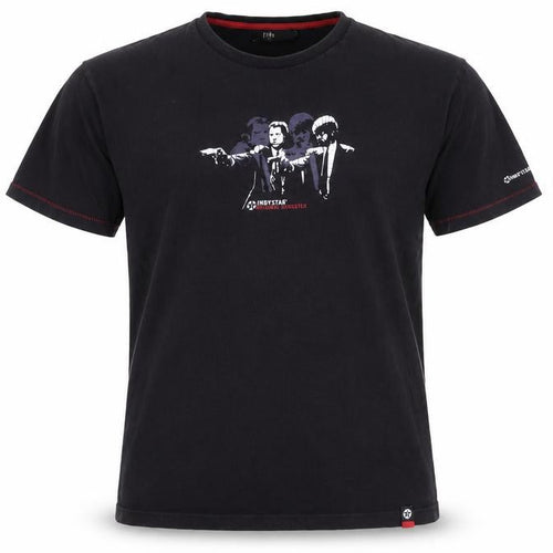 INDYSTAR Men's Black XL Graphic Movie Retro Cotton T-Shirt