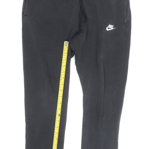 Nike Men's Black Fleece Jogger Trousers Size S Regular Fit