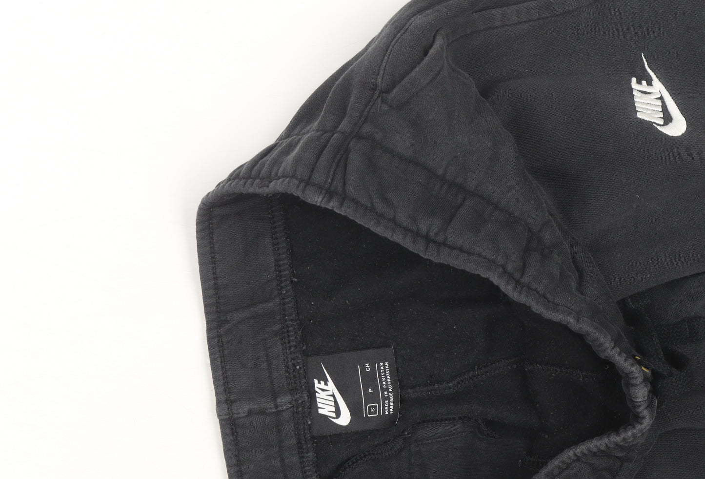 Nike Men's Black Fleece Jogger Trousers Size S Regular Fit