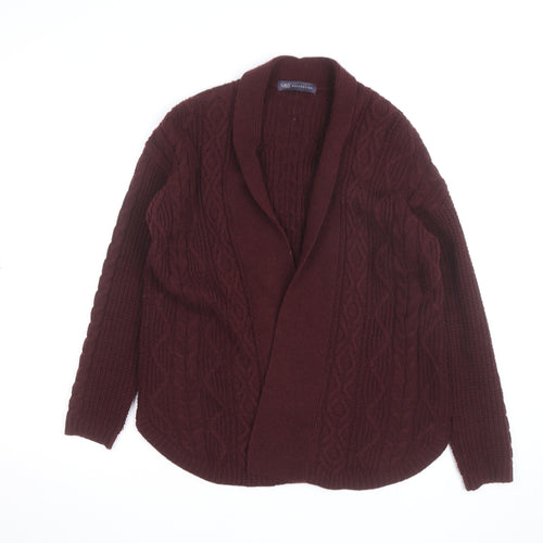 Marks and Spencer Women’s Brown Cable Knit Open Cardigan M