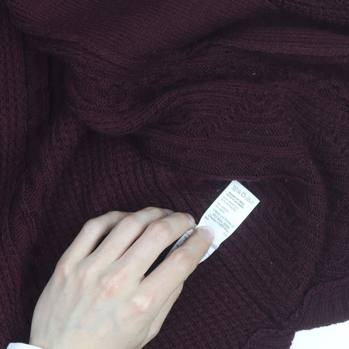 Marks and Spencer Women’s Brown Cable Knit Open Cardigan M