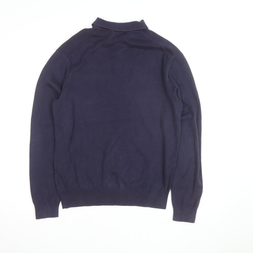 Polo Ralph Lauren Men’s Blue Pima Cotton Long Sleeve Polo Shirt M