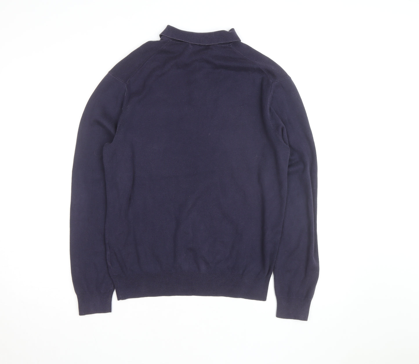 Polo Ralph Lauren Men’s Blue Pima Cotton Long Sleeve Polo Shirt M