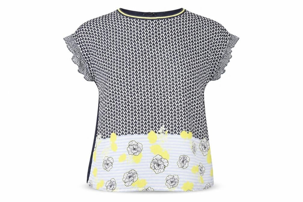 TR Womens Multicoloured Size 16 Tunic Blouse with Geometric and Floral Print