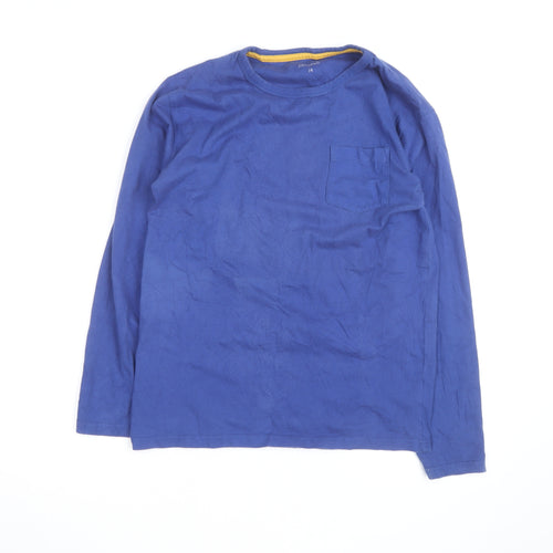 John Lewis Women's Blue Long Sleeve Cotton Basic T-Shirt Size 14