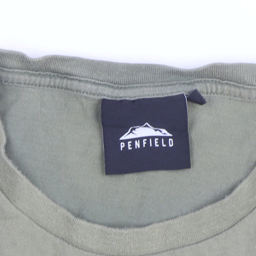 Penfield Men's Green Cotton Crew Neck Short Sleeve T-Shirt Size L