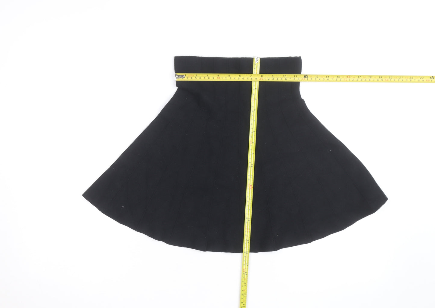 Pink Vanilla Women's Black Skater Short Skirt Size S High Rise