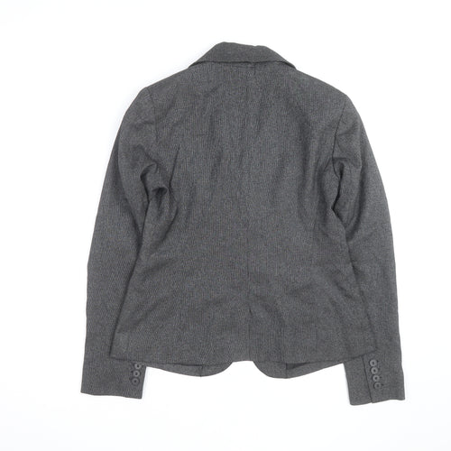 New York & Company Women’s Grey Blazer Jacket Size M Classic Workwear