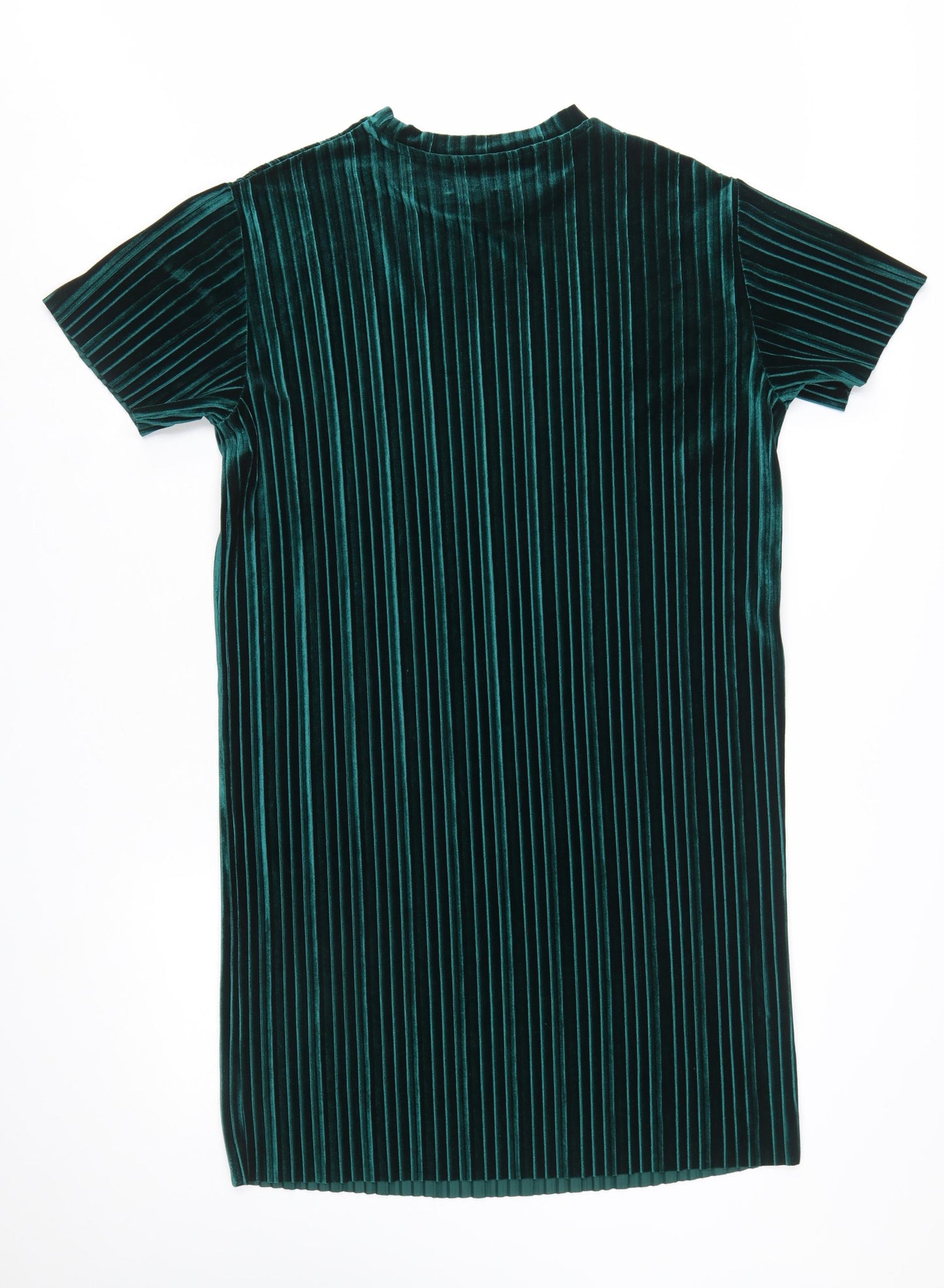 JD Williams Women’s Green Velvet Striped T-Shirt Dress Size 10