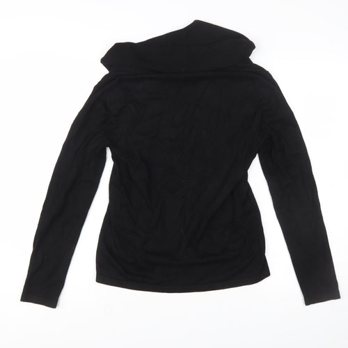 Phase Eight Women's Black Cowl Neck Long Sleeve Knit Jumper Size M