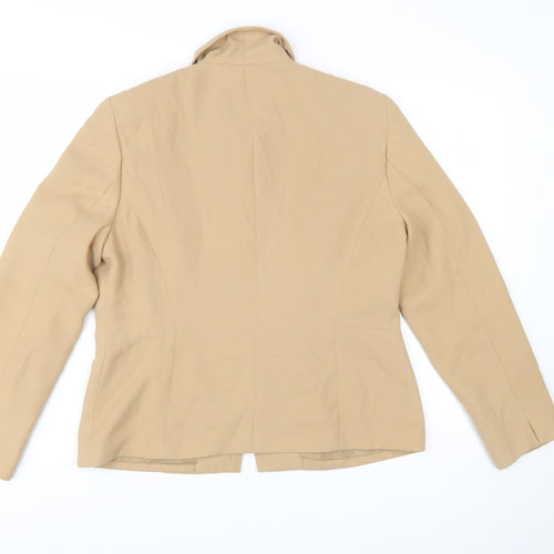 Norton McNaughton Women's Beige Polyester Zip Jacket Size 10