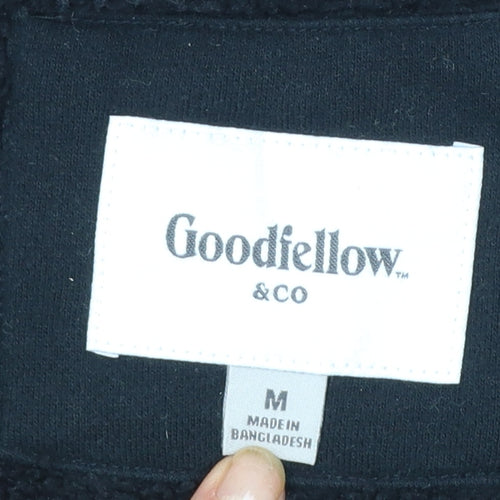 Goodfellow & Co Men’s Black Full Zip Fleece Hoodie Size M