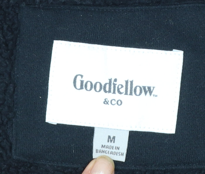 Goodfellow & Co Men’s Black Full Zip Fleece Hoodie Size M