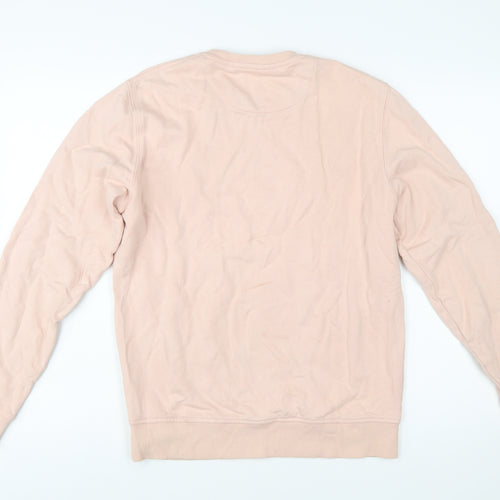 Lyle & Scott Men’s Pink Cotton Crew Neck Pullover Sweatshirt Size L
