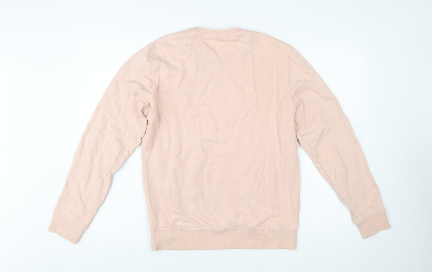 Lyle & Scott Men’s Pink Cotton Crew Neck Pullover Sweatshirt Size L