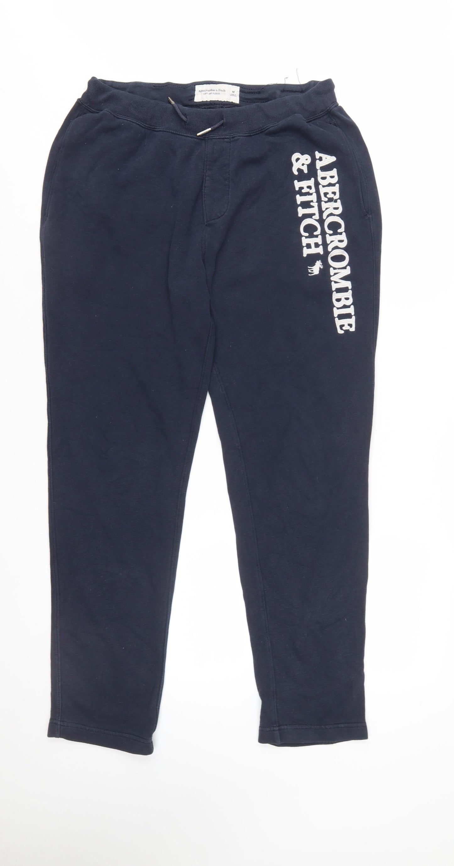 Abercrombie & Fitch Men's Blue Fleece Jogger Trousers Size M