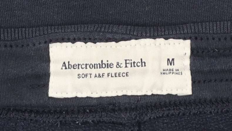Abercrombie & Fitch Men's Blue Fleece Jogger Trousers Size M