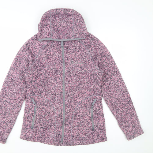 Mountain Warehouse Womens Pink Fleece Hooded Jacket Size 10
