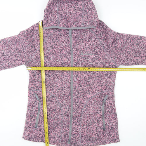 Mountain Warehouse Womens Pink Fleece Hooded Jacket Size 10