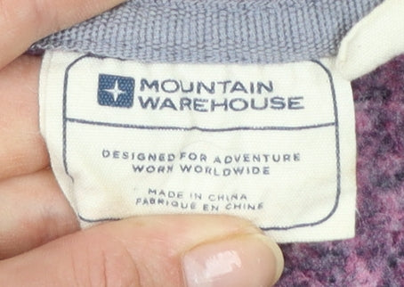 Mountain Warehouse Womens Pink Fleece Hooded Jacket Size 10
