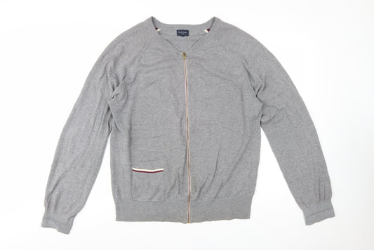 Paul Smith Men’s Grey Full Zip Cotton Jumper XL