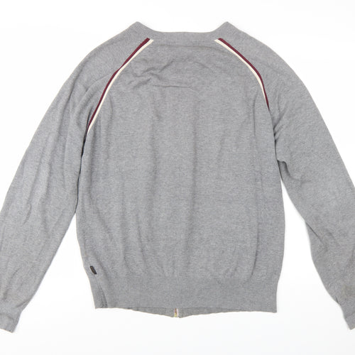 Paul Smith Men’s Grey Full Zip Cotton Jumper XL