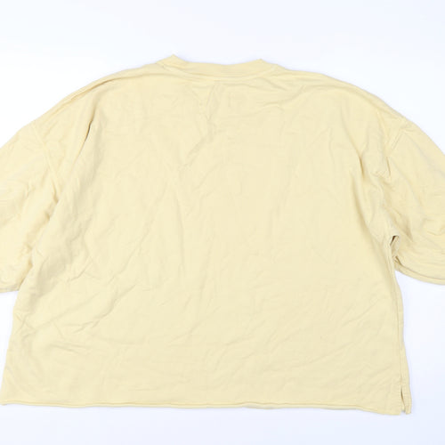 Moshi Moshi Mind Women Beige Pullover Sweatshirt S/M Organic Cotton
