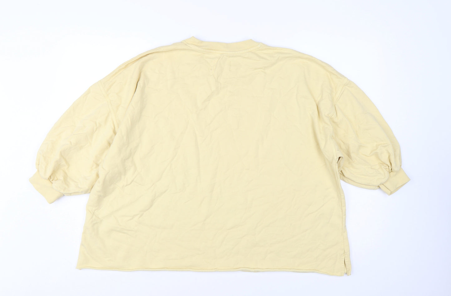 Moshi Moshi Mind Women Beige Pullover Sweatshirt S/M Organic Cotton
