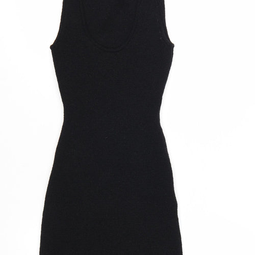 H&M Women’s Black Sleeveless Bodycon Knit Dress XS