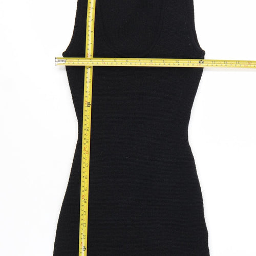 H&M Women’s Black Sleeveless Bodycon Knit Dress XS