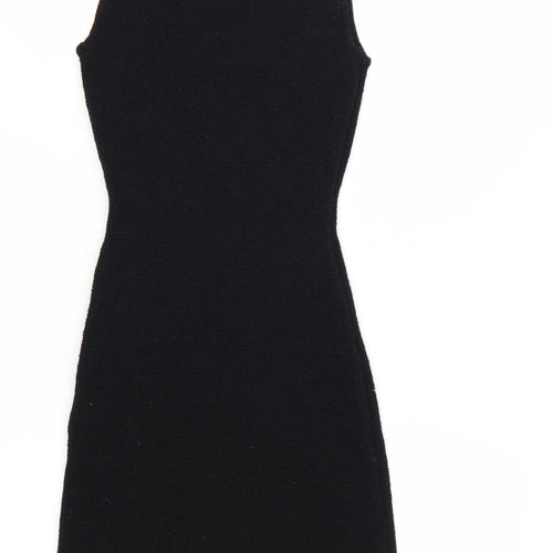 H&M Women’s Black Sleeveless Bodycon Knit Dress XS