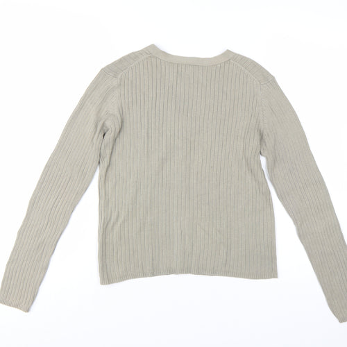 GAP Women’s Beige V-Neck Knit Cardigan Long Sleeve Size S
