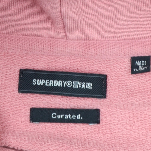 Superdry Men’s Multicoloured Pullover Hoodie XS Pink Grey Jersey