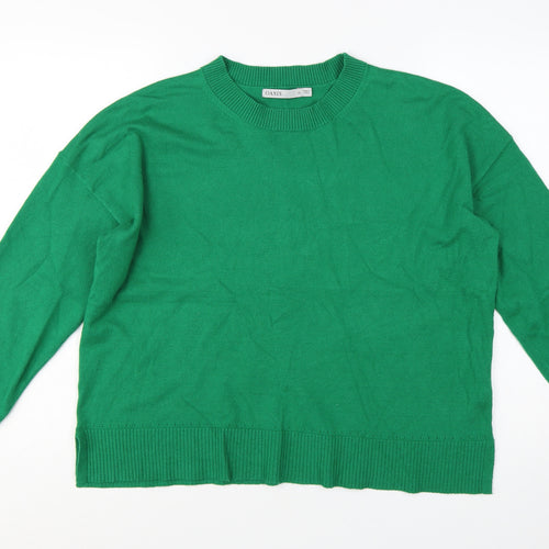 Oasis Womens Green Crew Neck Knit Jumper XL