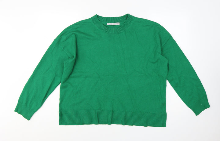 Oasis Womens Green Crew Neck Knit Jumper XL