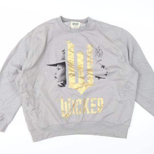 Primark Wicked Grey Sweatshirt L Women's Pullover Crew Neck