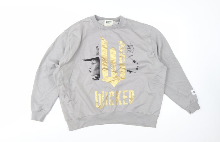 Primark Wicked Grey Sweatshirt L Women's Pullover Crew Neck