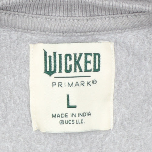 Primark Wicked Grey Sweatshirt L Women's Pullover Crew Neck