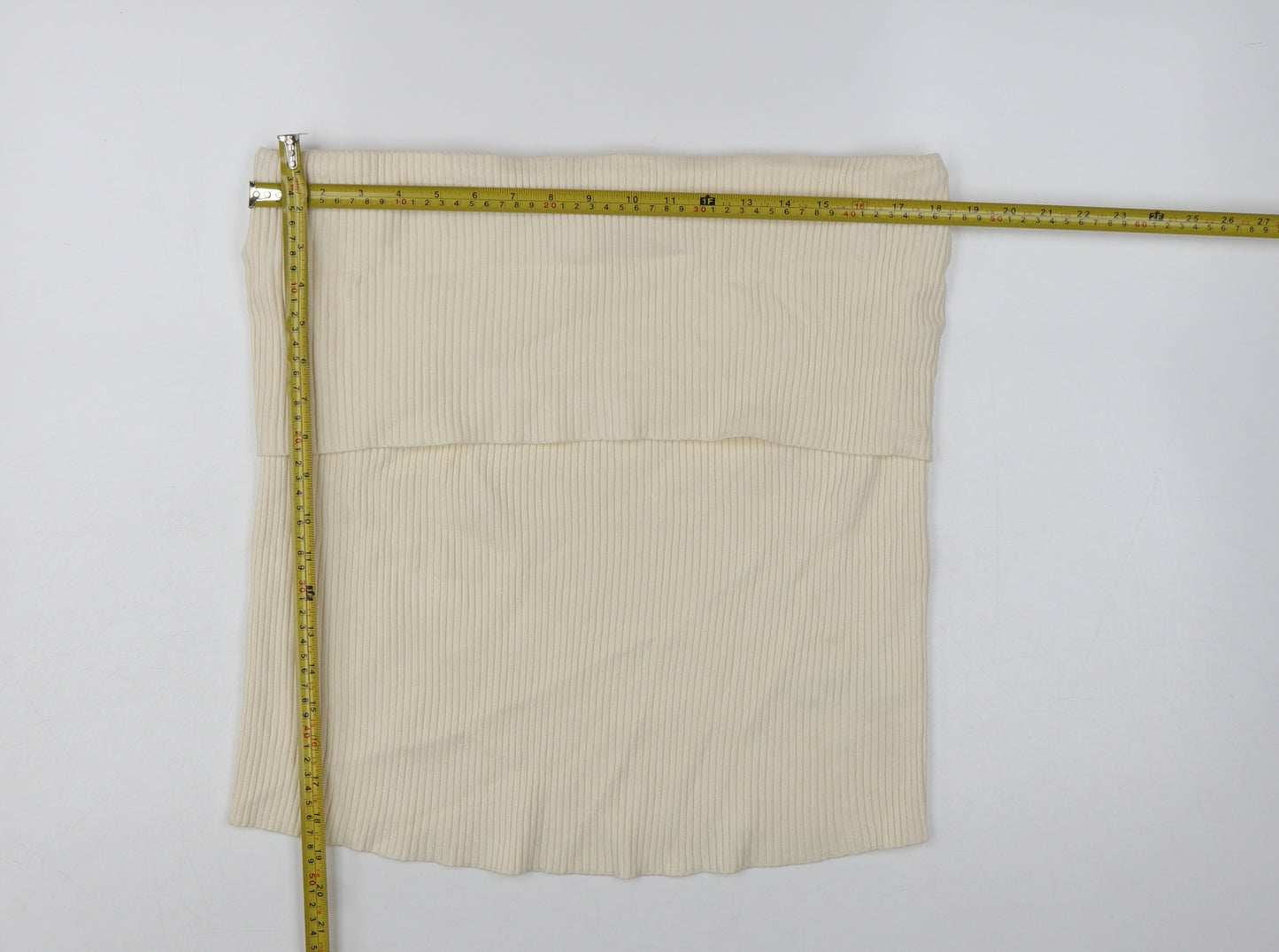 Marks and Spencer Women's Beige Ribbed Strapless Knit Tank Top Size 24