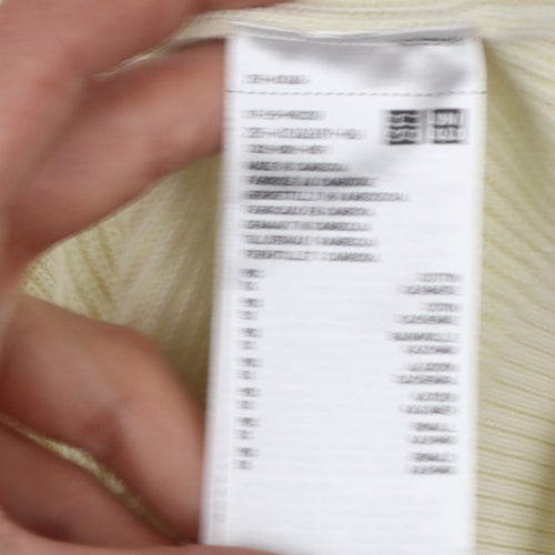 Uniqlo Women’s Ivory Cotton Cashmere V-Neck Button Cardigan L