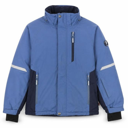 Polarn O. Pyret Boys Blue 9-10 Years Hooded Puffer Ski Jacket