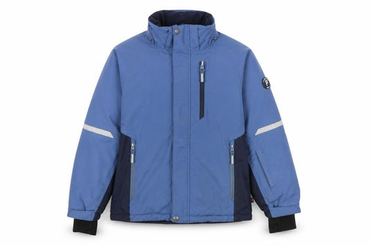 Polarn O. Pyret Boys Blue 9-10 Years Hooded Puffer Ski Jacket